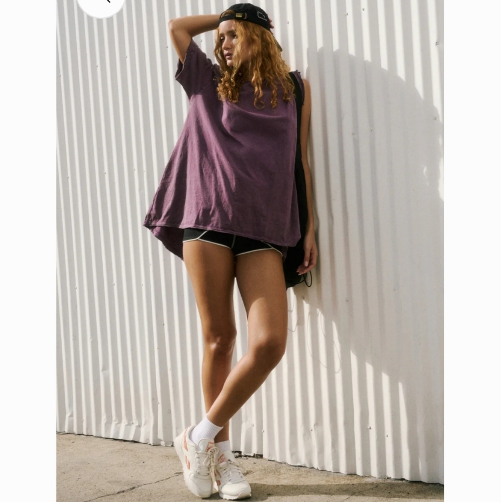 NWOT Free People Movement Leg Day Tee Purple Large